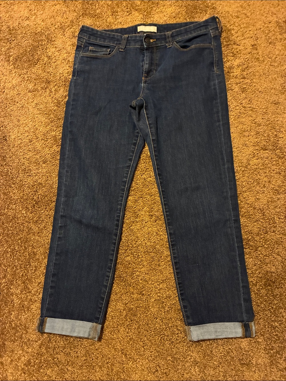 Banana Republic Indigo Slim Straight Jeans. Size 8.   EUC